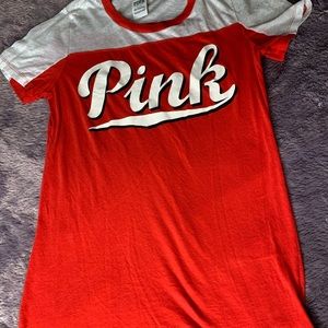 Large Victoria’s Secret pink t shirt